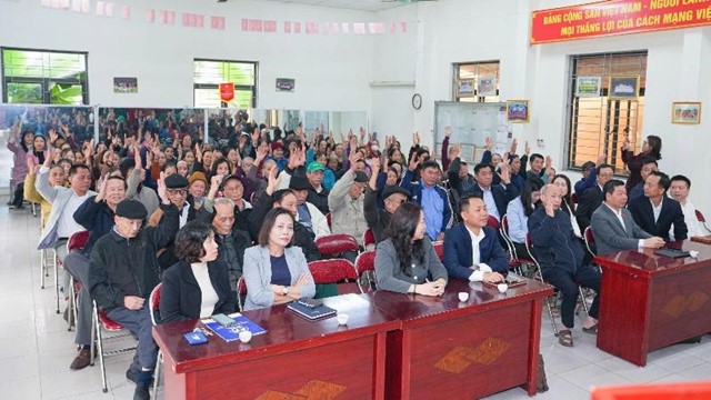 Phường Thượng Cát tổ chức hội nghị lấy ý kiến cử tri đối với người ứng cử đại biểu Hội đồng nhân dân các cấp