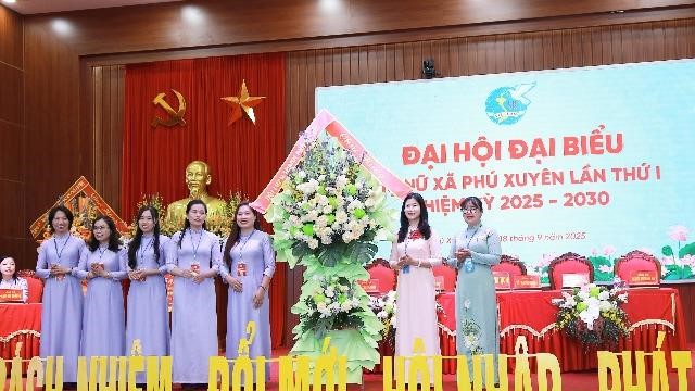 Đại hội đại biểu Phụ nữ xã Phú Xuyên: Đoàn kết, đổi mới, chuyển mình mạnh mẽ trong kỷ nguyên số