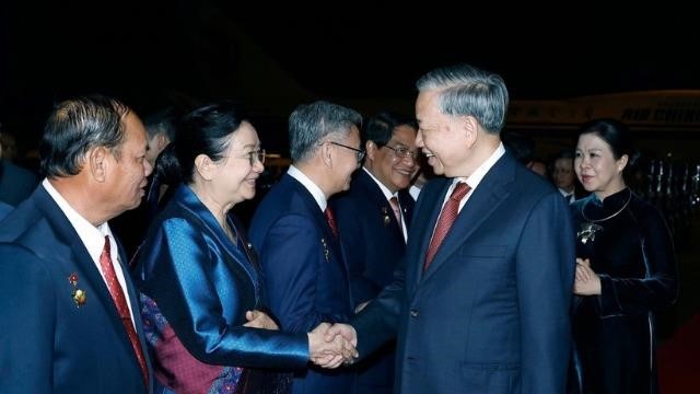 Tổng Bí thư Tô Lâm và Phu nhân kết thúc tốt đẹp chuyến thăm cấp Nhà nước tới Lào