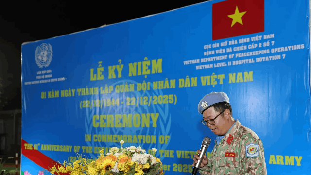Kỷ niệm 81 năm thành lập Quân đội nhân dân Việt Nam tại Nam Sudan