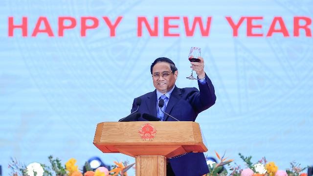 Thủ tướng Phạm Minh Chính chủ trì chiêu đãi Đoàn ngoại giao tại Việt Nam