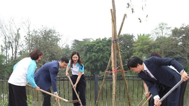 Cụm thi đua số 10 lan tỏa Tết trồng cây tại Phúc Thọ