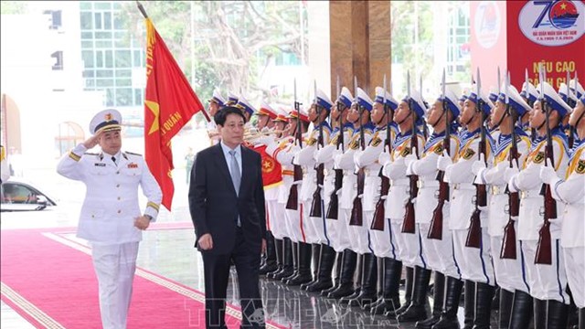 Chủ tịch nước dự Lễ kỷ niệm 70 năm Ngày thành lập Hải quân nhân dân Việt Nam