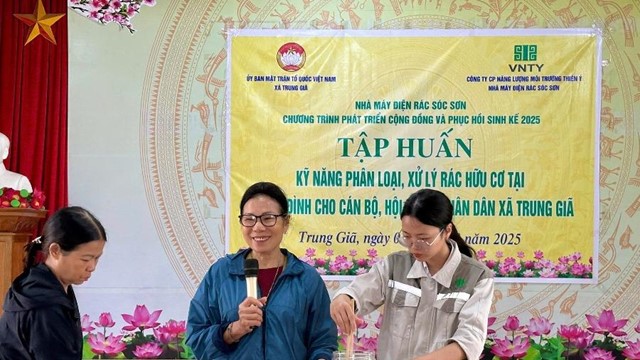 Tập huấn kiến thức về phân loại rác tại nguồn cho lực lượng nòng cốt của các đoàn thể và người dân