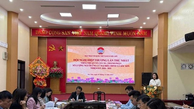 54 người ứng cử đại biểu HĐND xã Sóc Sơn nhiệm kỳ 2026-2031