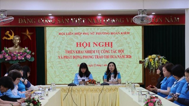 Hội LHPN phường Hoàn Kiếm: Phát động phong trào thi đua năm 2026