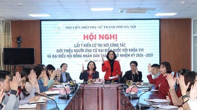 Lấy ý kiến cử tri nơi công tác giới thiệu người ứng cử đại biểu Quốc hội khóa XVI và đại biểu Hội đồng nhân dân Thành phố nhiệm kỳ 2026-2031