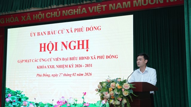 Gặp mặt các ứng cử viên Đại biểu Hội đồng nhân dân xã Phù Đổng khóa XXII, nhiệm kỳ 2026-2031
