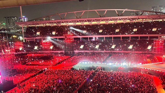 Chương trình “Tầm nhìn mới - Kỷ nguyên mới” chào mừng thành công Đại hội XIV của Đảng diễn ra tại Sân vận động Quốc gia Mỹ Đình