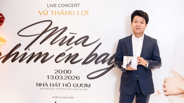 NSƯT Vũ Thắng Lợi công bố “Live concert: Mùa chim én bay” – dấu mốc mới của âm nhạc thính phòng cách mạng