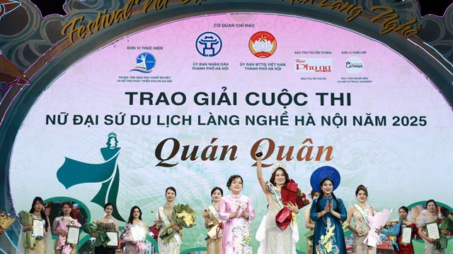 Tân Nữ Đại sứ Du lịch làng nghề Hà Nội năm 2025 mong muốn lan toả giá trị văn hoá, làng nghề Thủ đô