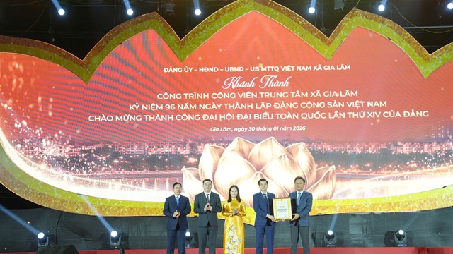 Khánh thành Công viên trung tâm xã Gia Lâm quy mô 14ha