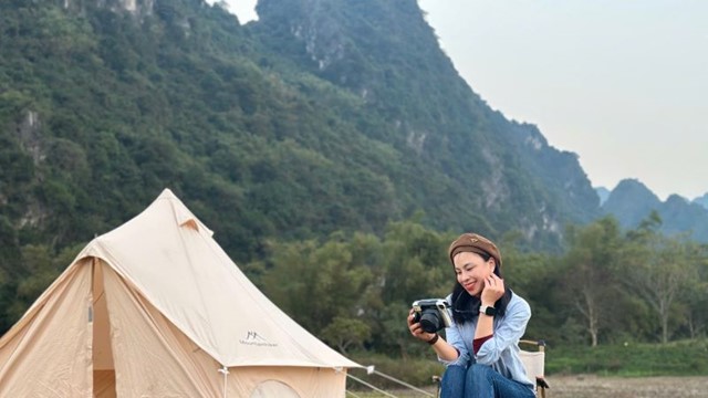 Lưu ngay điểm cắm trại mới view cực xịn tại Serena Resort Kim Bôi