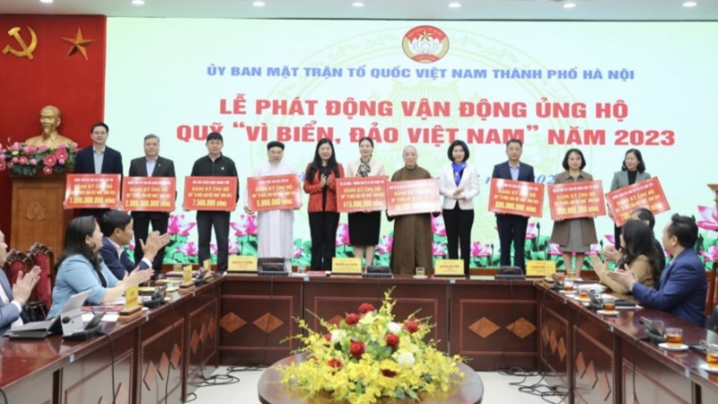  Hà Nội ra Lời kêu gọi ủng hộ Quỹ ''Vì biển, đảo Việt Nam'' năm 2023