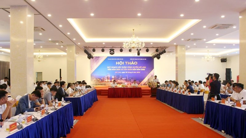 Quy hoạch huyện Mê Linh theo mô hình Một trục - hai cánh và 5 hành lang liên kết