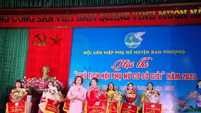Sôi nổi Hội thi Chủ tịch Hội Phụ nữ cơ sở giỏi huyện Đan Phượng năm 2023
