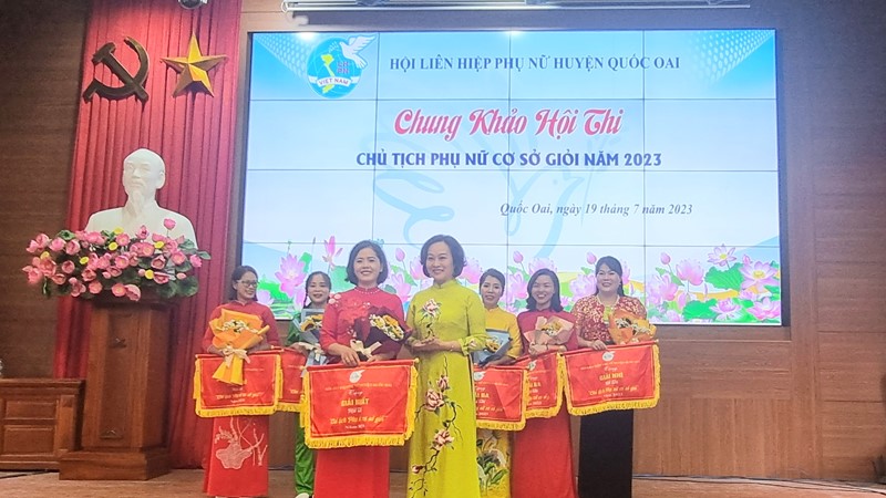 Quốc Oai: Chung khảo Hội thi Chủ tịch phụ nữ cơ sở giỏi năm 2023