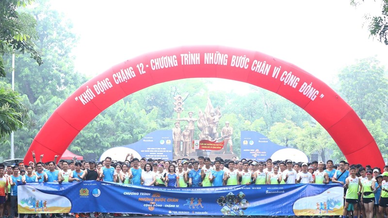 Tuổi trẻ Thủ đô hưởng ứng “Những bước chân vì cộng đồng”