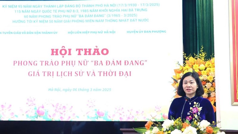 “Ba đảm đang” - Phong trào tiêu biểu sáng ngời chủ nghĩa anh hùng cách mạng của phụ nữ Thủ đô