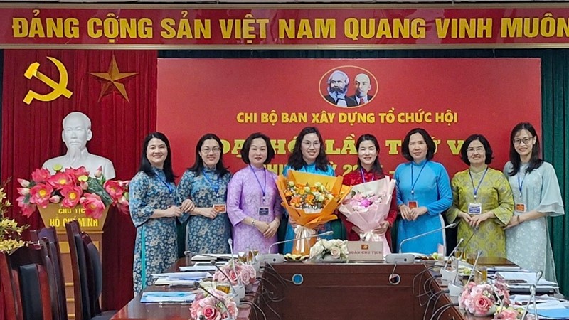 Đại hội Chi bộ Ban Xây dựng tổ chức Hội thành công tốt đẹp