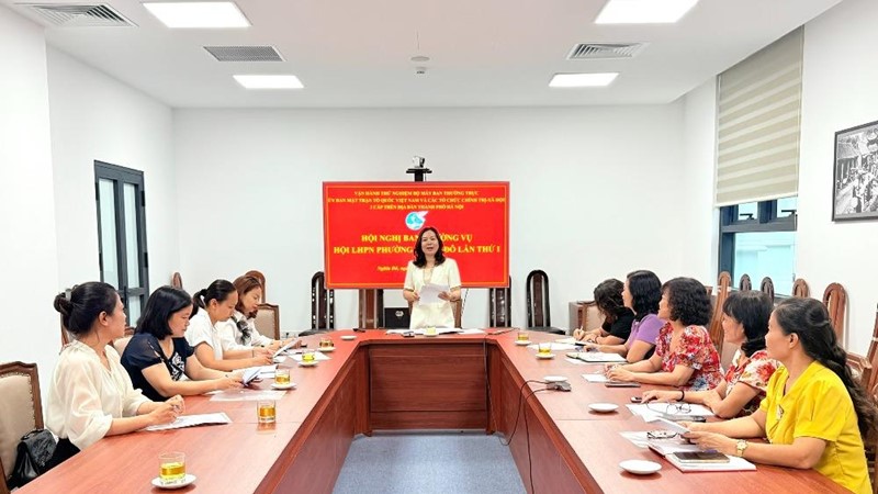  Hội LHPN phường Nghĩa Đô vận hành thử nghiệm bộ máy và triển khai nhiệm vụ trọng tâm tháng 7