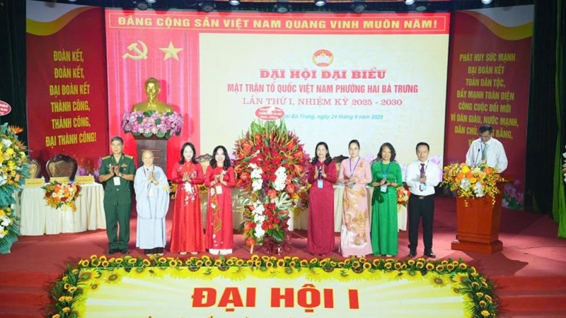Đại hội đại biểu MTTQ Việt Nam phường Hai Bà Trưng lần thứ I thành công tốt đẹp 