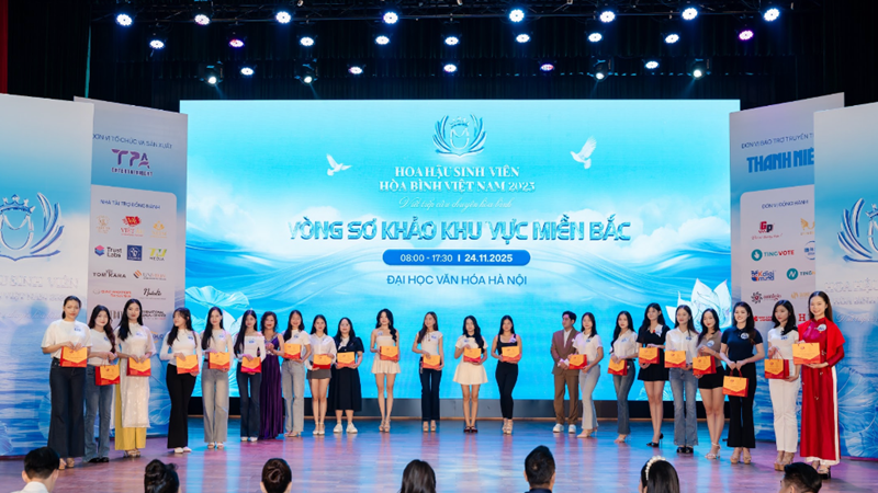 Sơ khảo khu vực miền Bắc cuộc thi Hoa hậu Sinh viên Hòa bình Việt Nam 2025