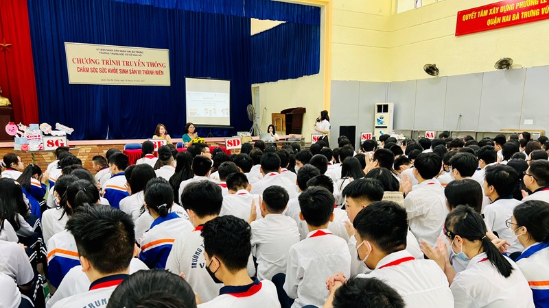 Giao lưu truyền thông chăm sóc sức khỏe sinh sản cho học sinh THCS