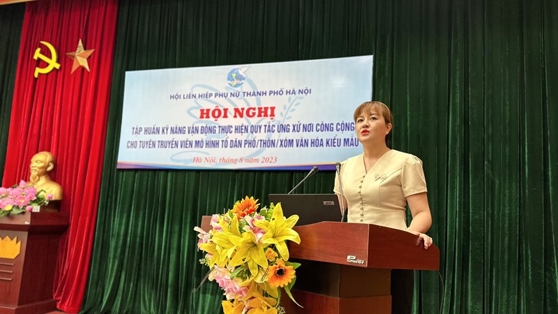 Tập huấn kỹ năng thực hiện Quy tắc ứng xử nơi công cộng và phòng ngừa mại dâm
