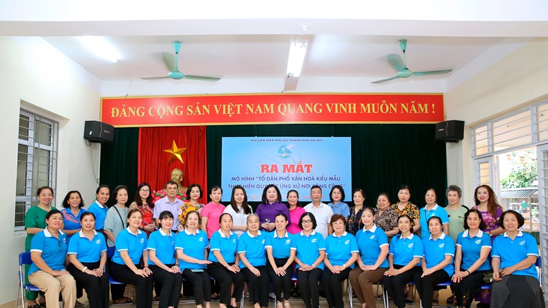 Xây dựng tổ dân phố văn hóa kiểu mẫu tại phường Trung Hòa