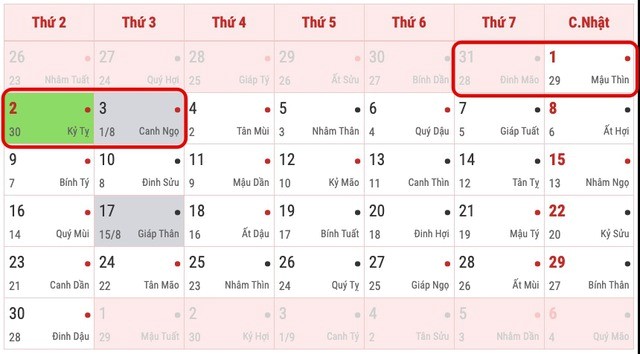 Người lao động được nghỉ Quốc khánh 4 ngày