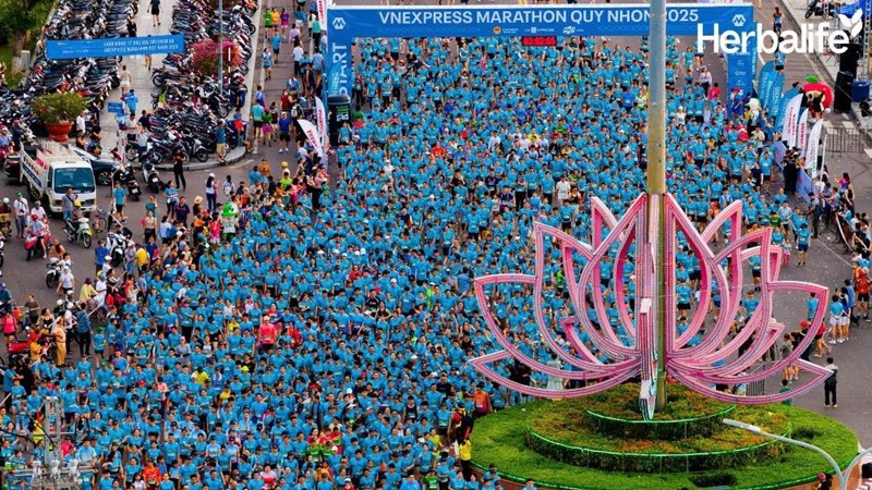Hơn 12.000 vận động viên tham gia giải chạy VnEpxress Marathon Quy Nhơn 2025
