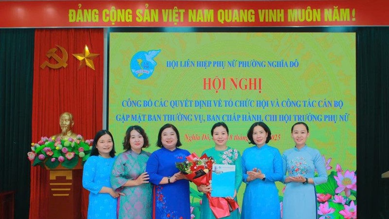 Đồng chí Nguyễn Thị Thu Nga làm Chủ tịch Hội LHPN phường Nghĩa Đô