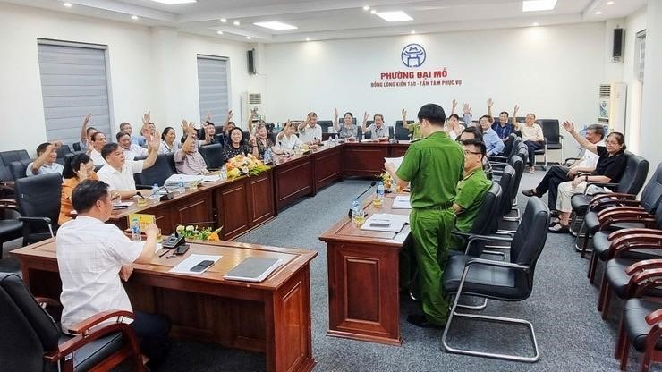 Phường Đại Mỗ thành lập Hội đồng và tổ chức xét tuyển lực lượng tham gia bảo vệ an ninh, trật tự ở cơ sở
