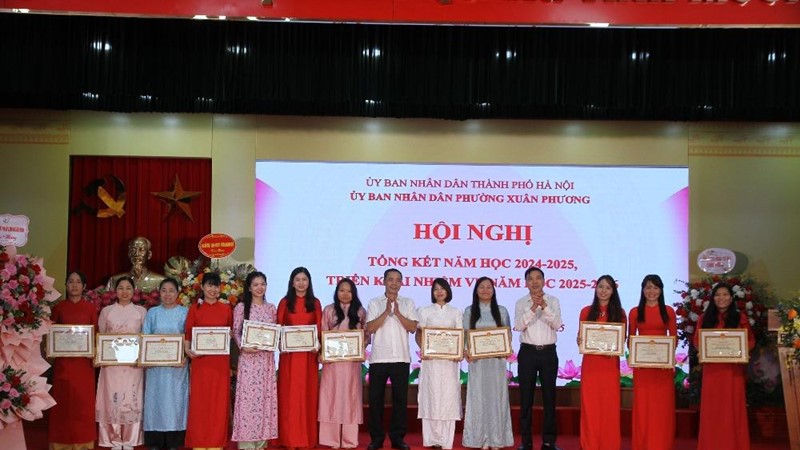Phường Xuân Phương chú trọng xây dựng “trường học hạnh phúc”