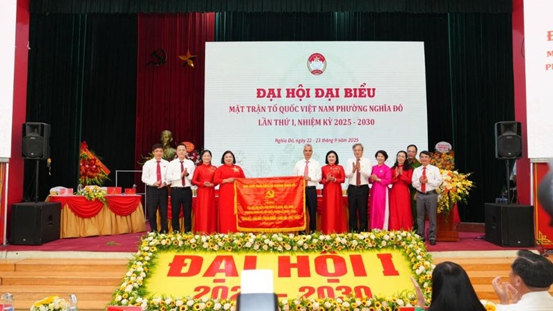 Bà Nguyễn Kim Lê là Chủ tịch Ủy ban MTTQ Việt Nam phường Nghĩa Đô