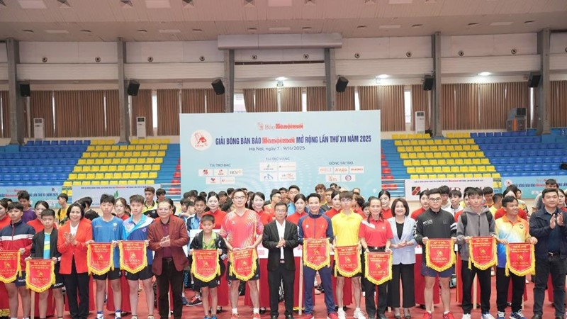 Báo Hànộimới khai mạc Giải bóng bàn các câu lạc bộ Hà Nội mở rộng