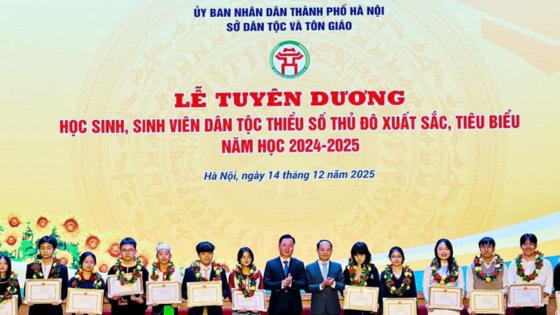 Hà Nội tuyên dương 200 học sinh, sinh viên dân tộc thiểu số xuất sắc, tiêu biểu năm học 2024-2025