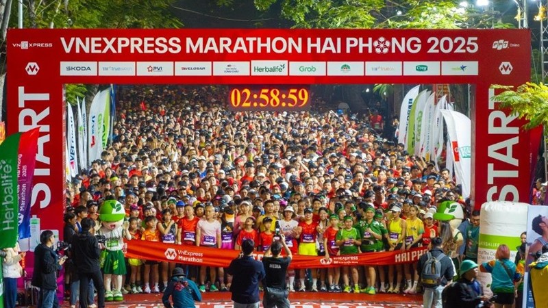 Hơn 14.000 vận động viên tham gia giải chạy VnExpress Marathon Hải Phòng 2025 