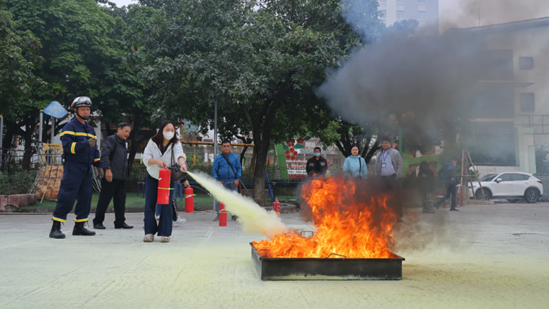 Phường Nghĩa Đô nâng cao năng lực phòng cháy chữa cháy cho cơ sở kinh doanh