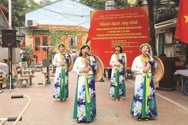 “Tổ dân phố văn hóa kiểu mẫu” góp phần xây dựng Thủ đô văn minh, hòa bình