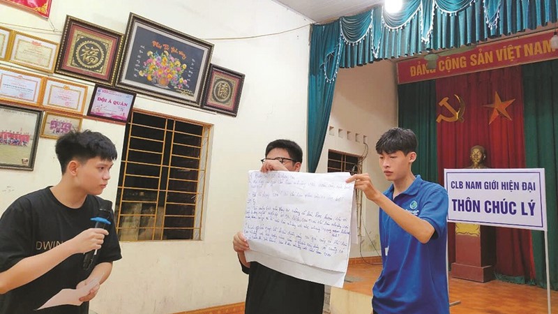 Nam giới chung tay thúc đẩy bình đẳng giới 