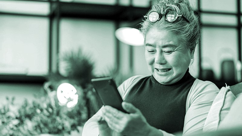 Mẹ chồng mê “sống ảo”