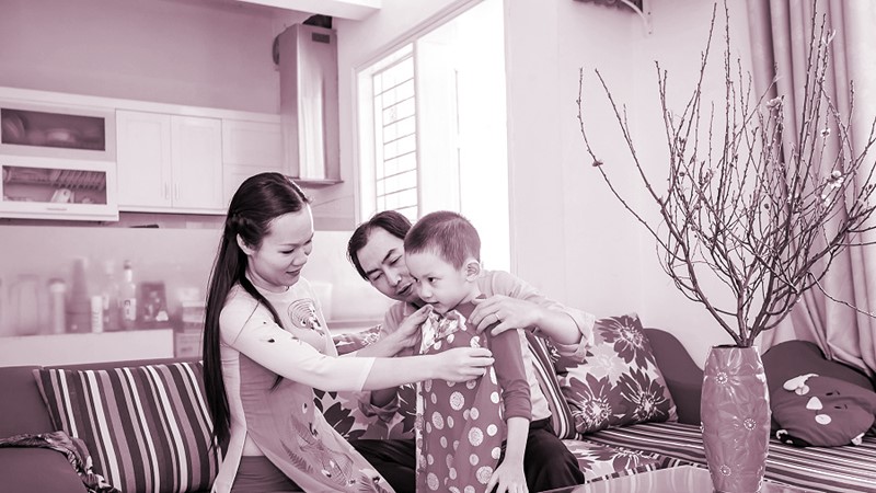 Cùng con đón Tết nhàn tênh