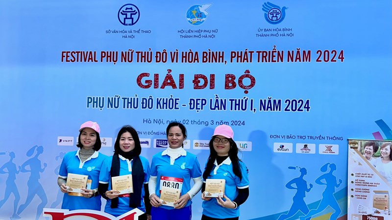 Sữa hạt đông trùng Bách Khang vinh dự được đồng hành cùng Giải đi bộ “Phụ nữ Thủ đô khỏe - đẹp” lần thứ I