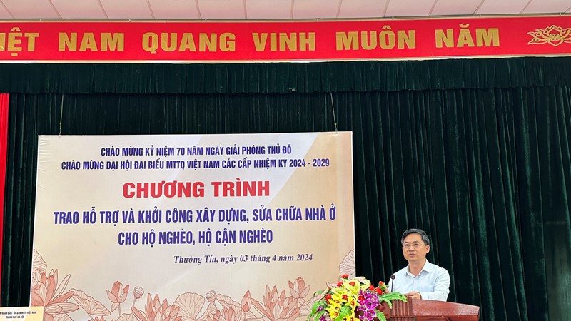 Thường Tín sẽ có 38 hộ nghèo, hộ cận nghèo được hỗ trợ xây dựng và sửa chữa nhà ở