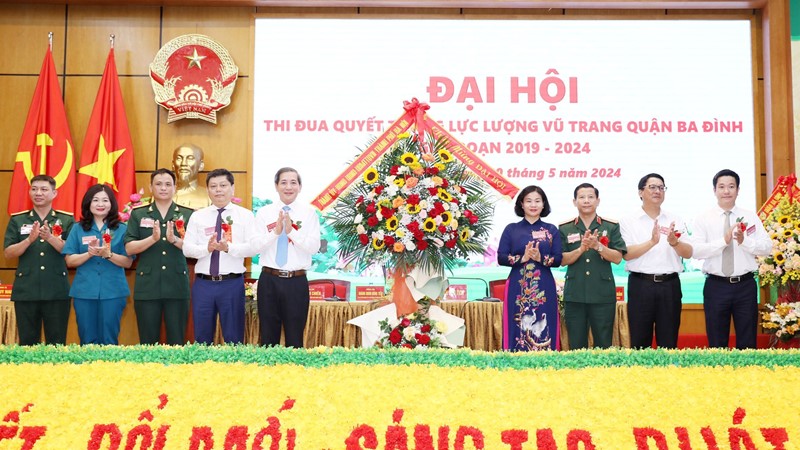 Quận Ba Đình nêu cao tinh thần thi đua yêu nước, ra sức phấn đấu thực hiện thắng lợi các mục tiêu, chỉ tiêu