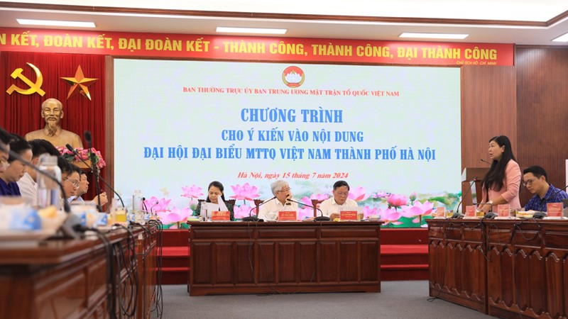 Đại hội đại biểu MTTQ Việt Nam thành phố Hà Nội lần thứ XVIII: Đoàn kết - Dân chủ - Trách nhiệm - Sáng tạo - Phát triển