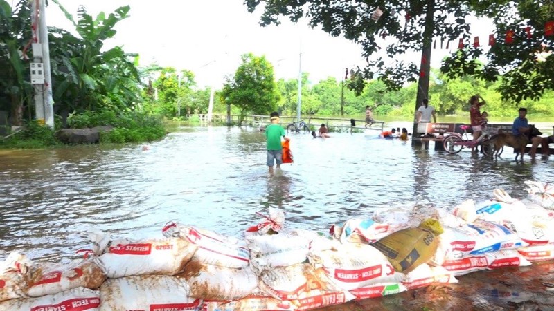 Huyện Thạch Thất chủ động ứng phó với mưa lũ, hạn chế tối đa các thiệt hại về người và tài sản