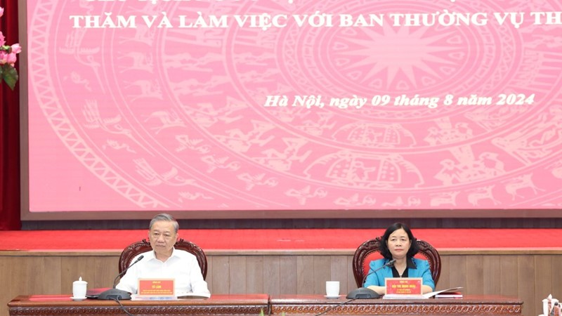 Tổng Bí thư, Chủ tịch nước Tô Lâm làm việc với Ban Thường vụ Thành ủy Hà Nội